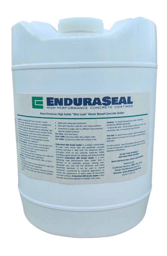 EnduraSeal Acrylic "Wet Look" Semi Gloss Sealer (WB) - 5 Gallon - EnduraCoat