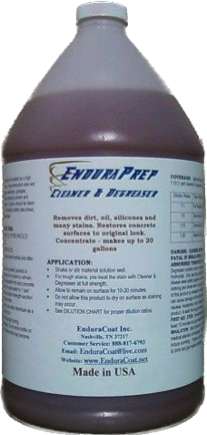 EnduraPrep Industrial Cleaner & Degreaser - Super Concentrate - 1 Gallon - EnduraCoat