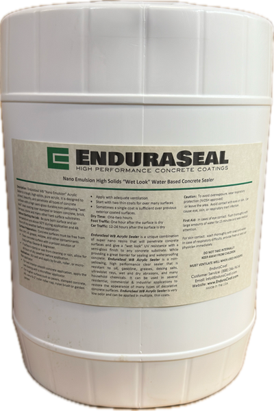 EnduraSeal Acrylic "Wet Look" Semi Gloss Sealer (WB) - 5 Gallon